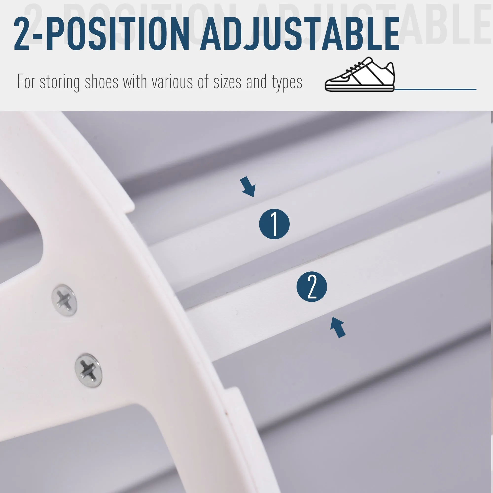 4 Compartment Shoe Storage CabinetWith Shelves Footwear Home Office Stylish Unit Anti-Tipping Child Pet Safety Bedroom Hallway