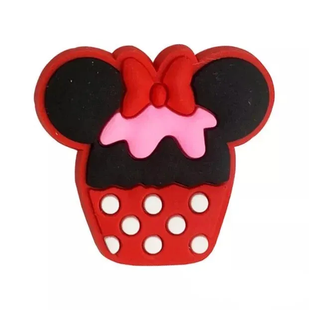 4 Pcs Disney Mickey Mouse Morning Breakfast Design PVC Shoe Charms For Croc Shoe