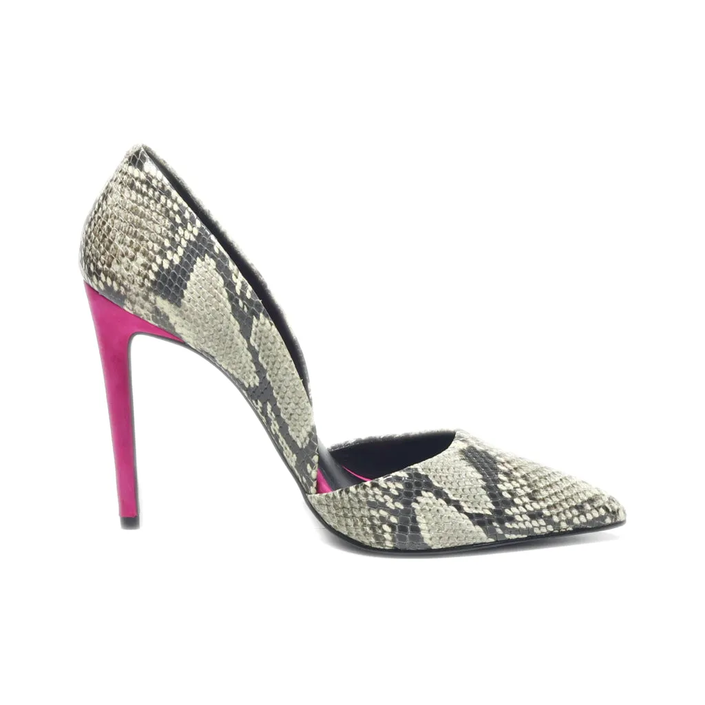Aldo High-Heel Shoes Leather Grey Colour For Women