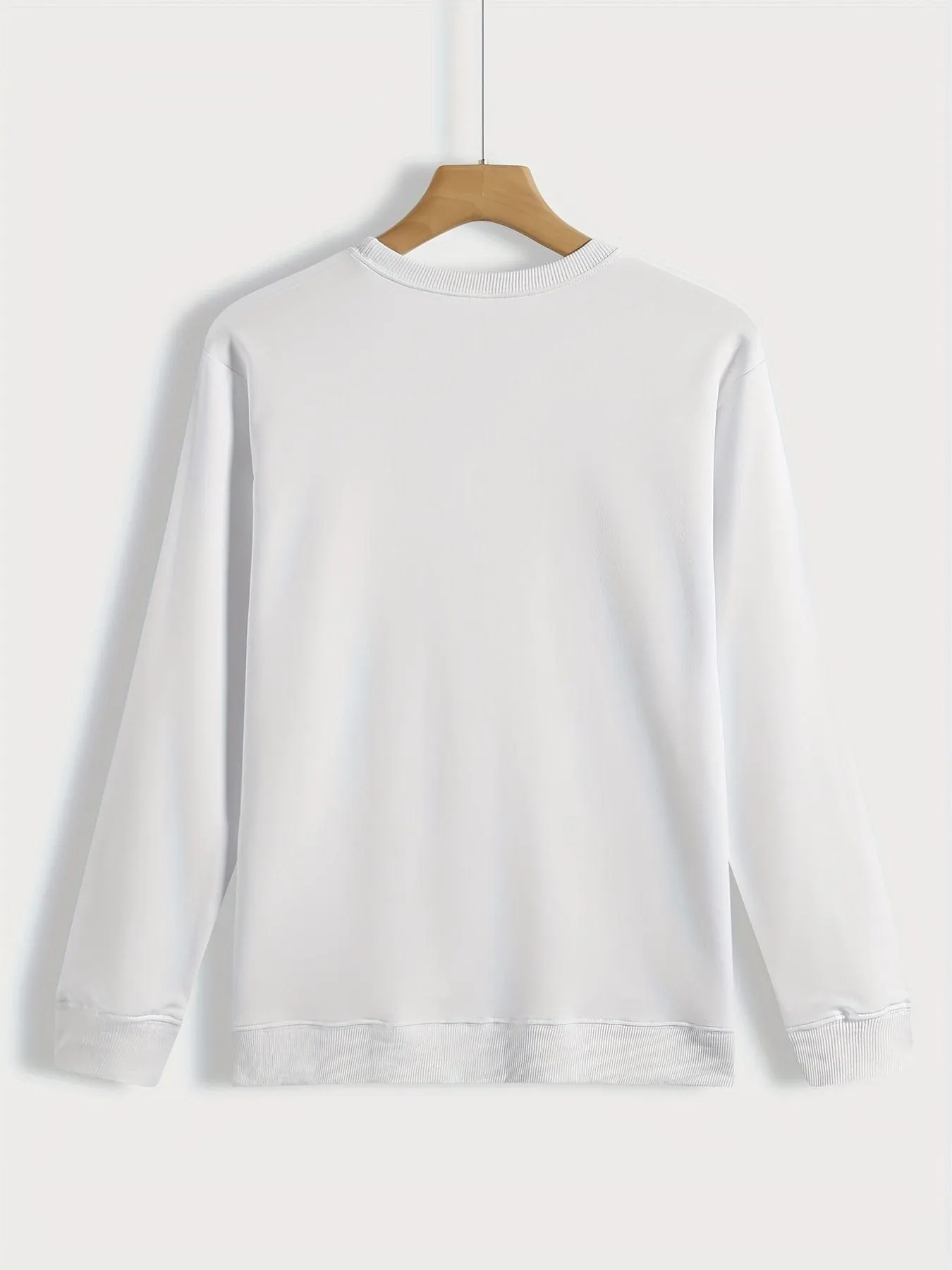Alphabet Patterned Cozy Crew Neck Sweatshirt