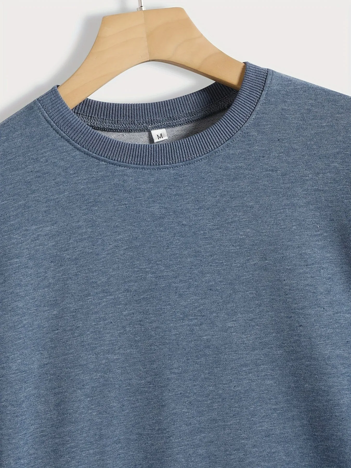 Alphabet Patterned Cozy Crew Neck Sweatshirt