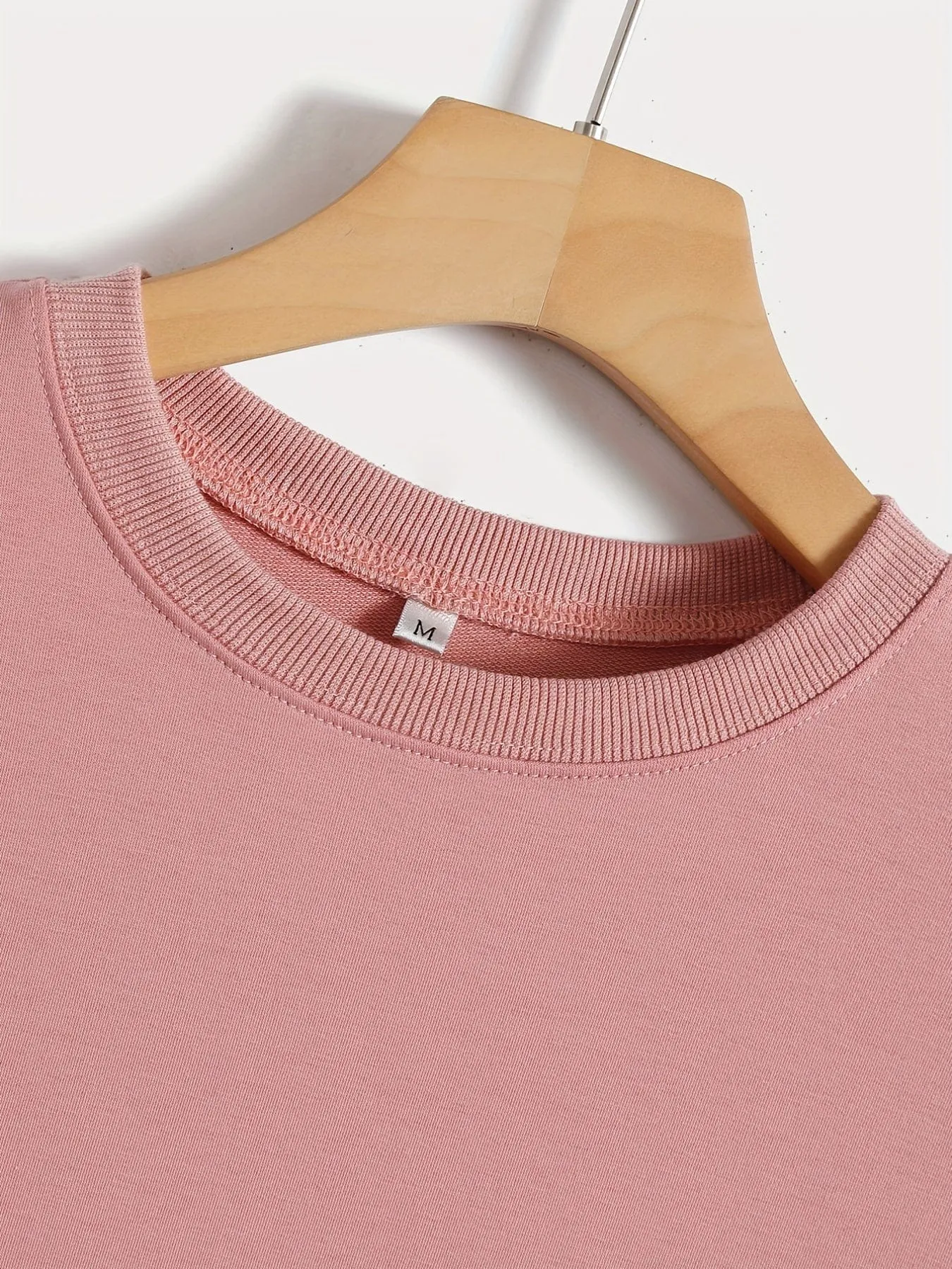 Alphabet Patterned Cozy Crew Neck Sweatshirt