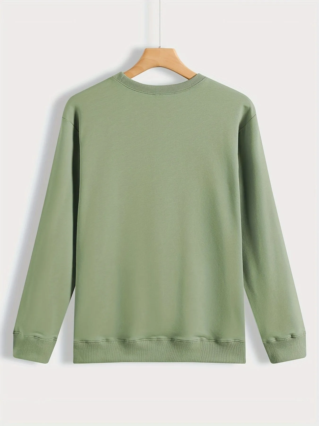 Alphabet Patterned Cozy Crew Neck Sweatshirt