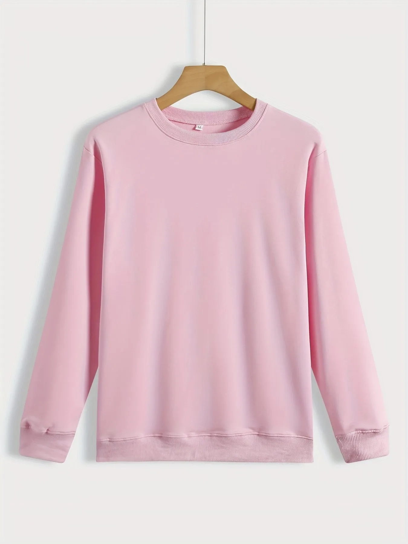 Alphabet Patterned Cozy Crew Neck Sweatshirt