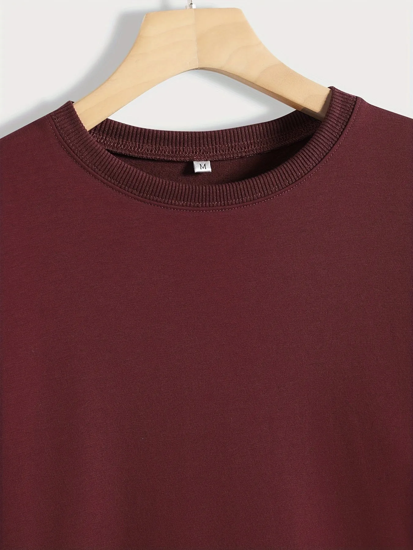 Alphabet Patterned Cozy Crew Neck Sweatshirt