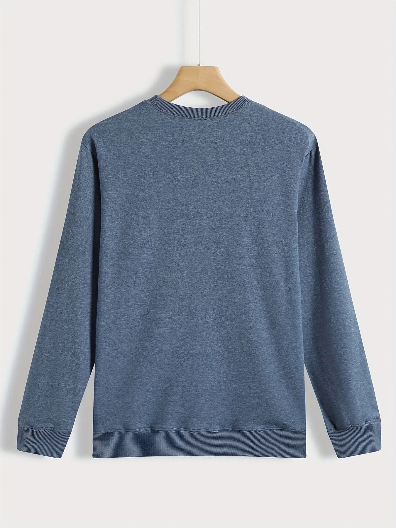 Alphabet Patterned Cozy Crew Neck Sweatshirt