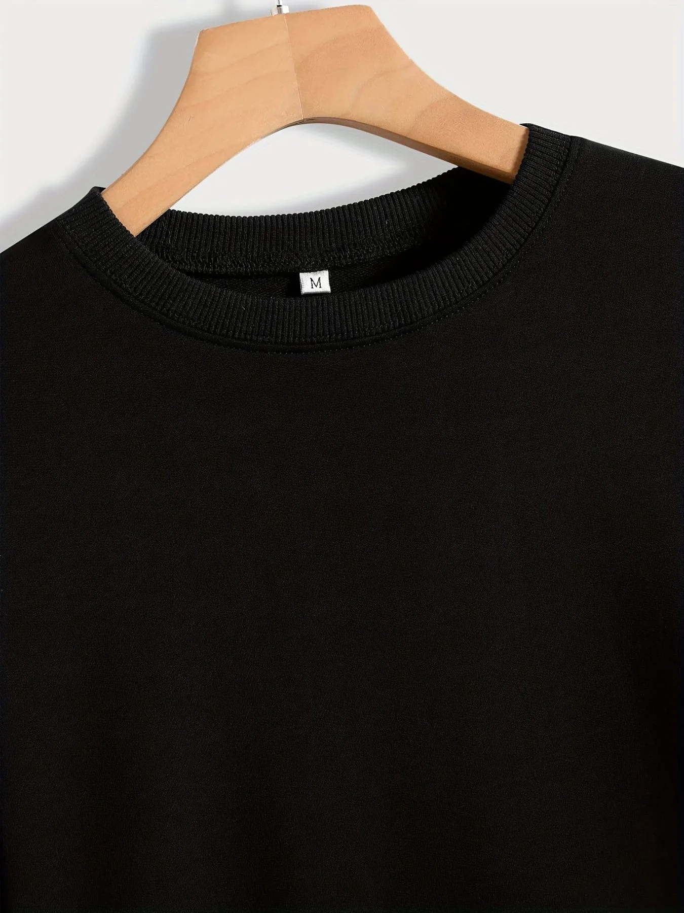 Alphabet Patterned Cozy Crew Neck Sweatshirt