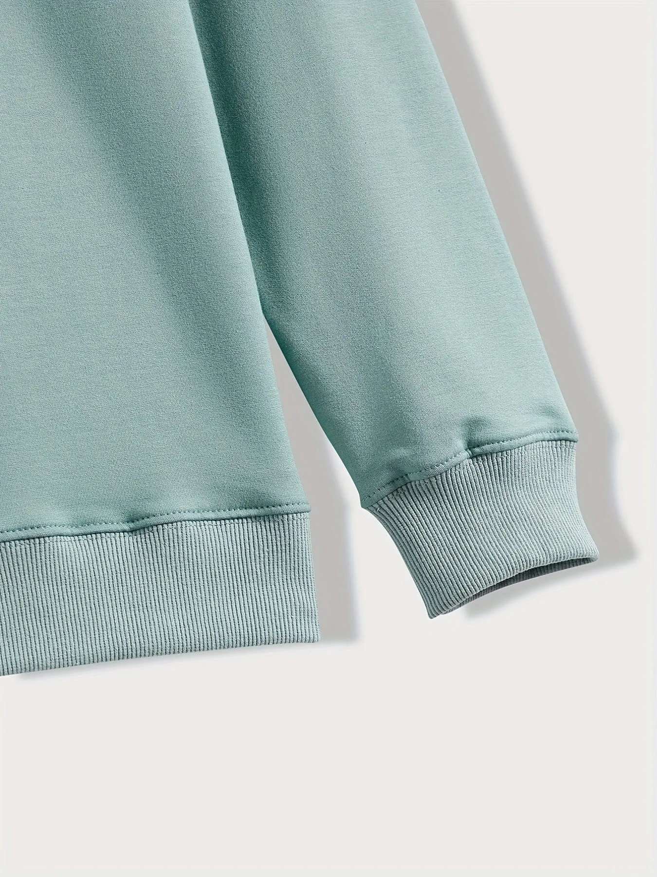 Alphabet Patterned Cozy Crew Neck Sweatshirt