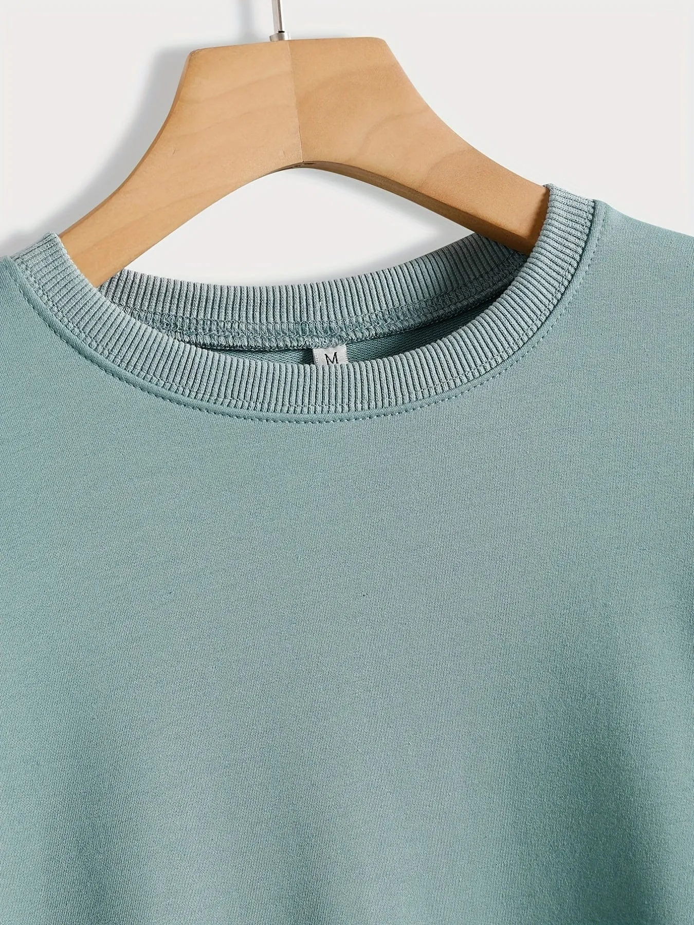 Alphabet Patterned Cozy Crew Neck Sweatshirt