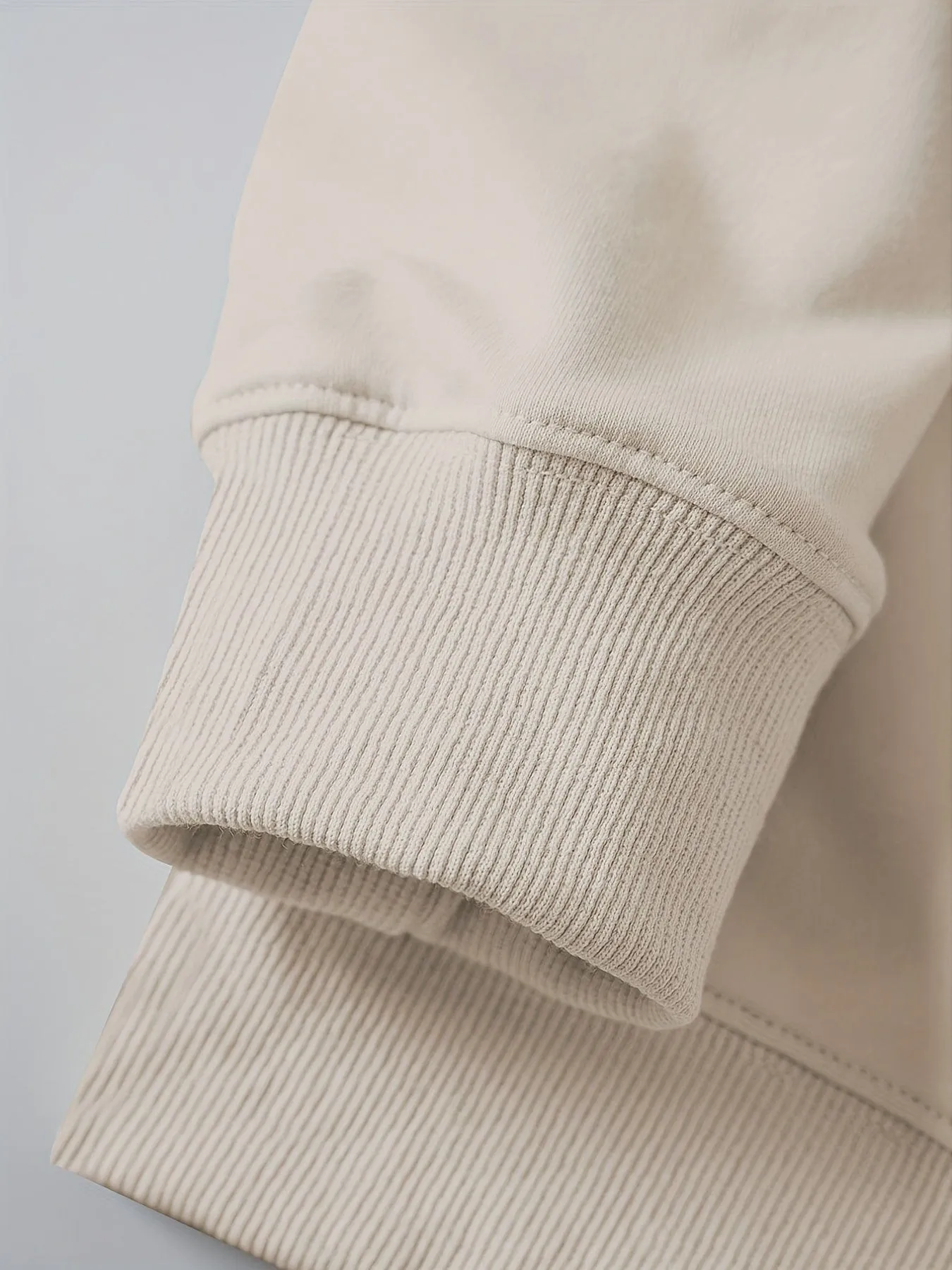 Alphabet Patterned Cozy Crew Neck Sweatshirt