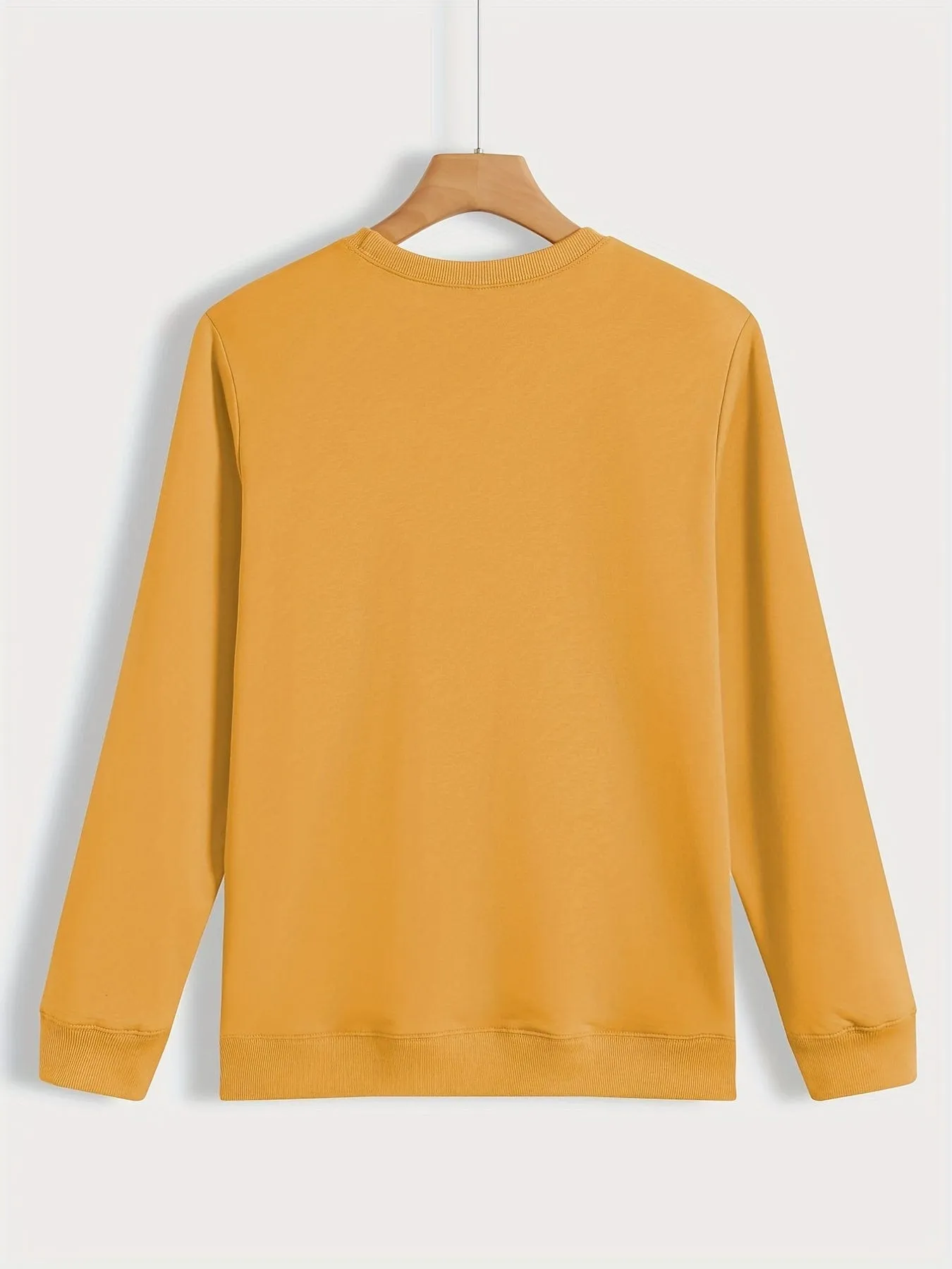 Alphabet Patterned Cozy Crew Neck Sweatshirt