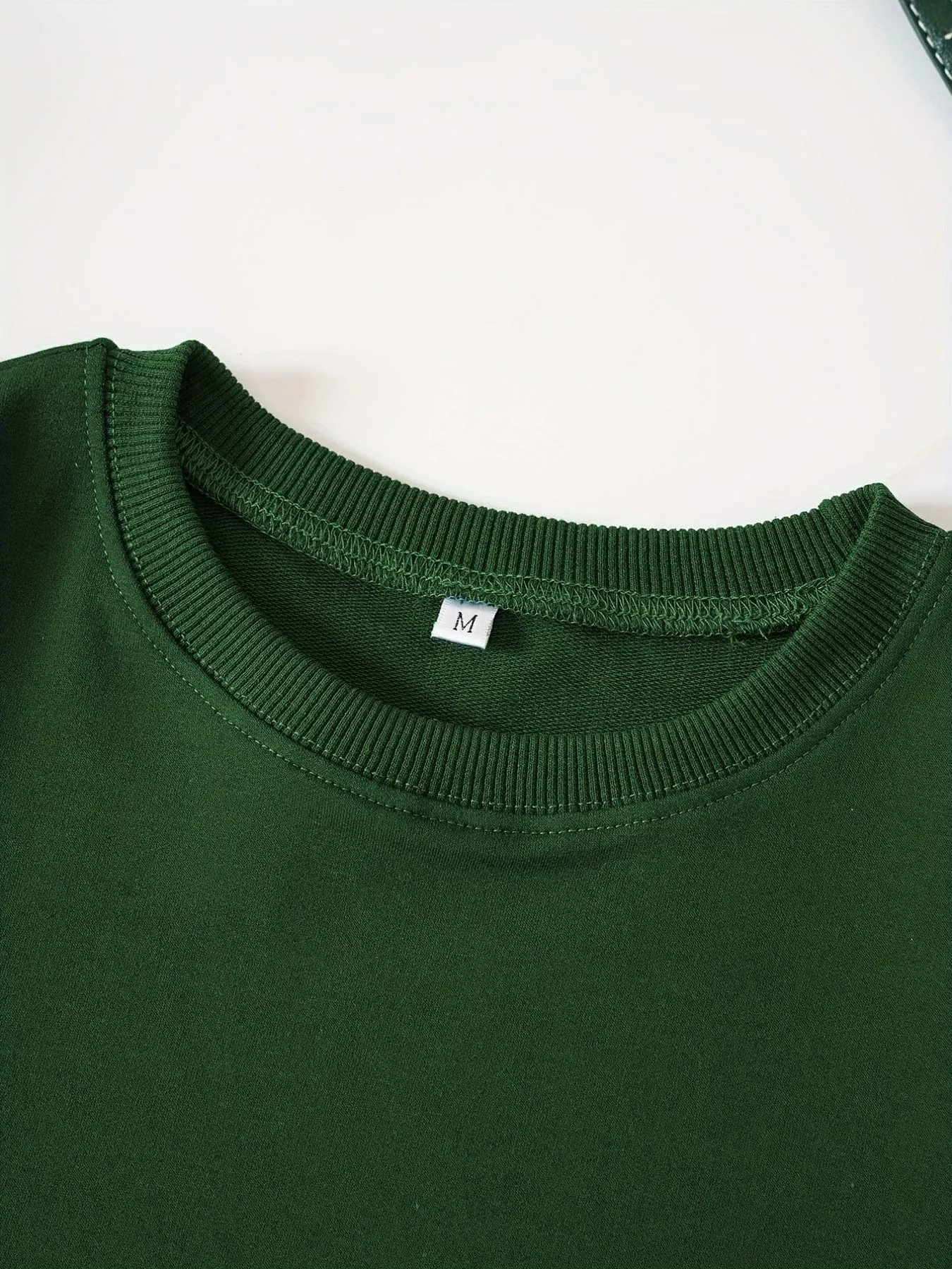 Alphabet Patterned Cozy Crew Neck Sweatshirt