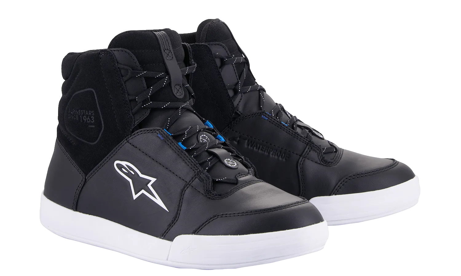 ALPINESTARS Chrome Shoes - Waterproof - Black/White - US 10.5 2543123-157-105