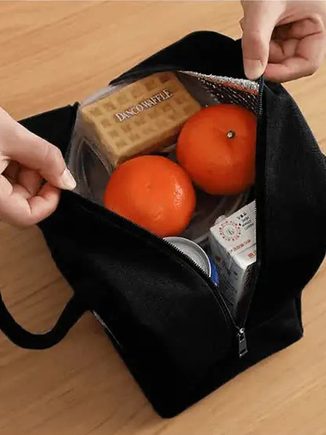 Aluminum Foil Insulated Lunch Bag for Office and Outdoor Use