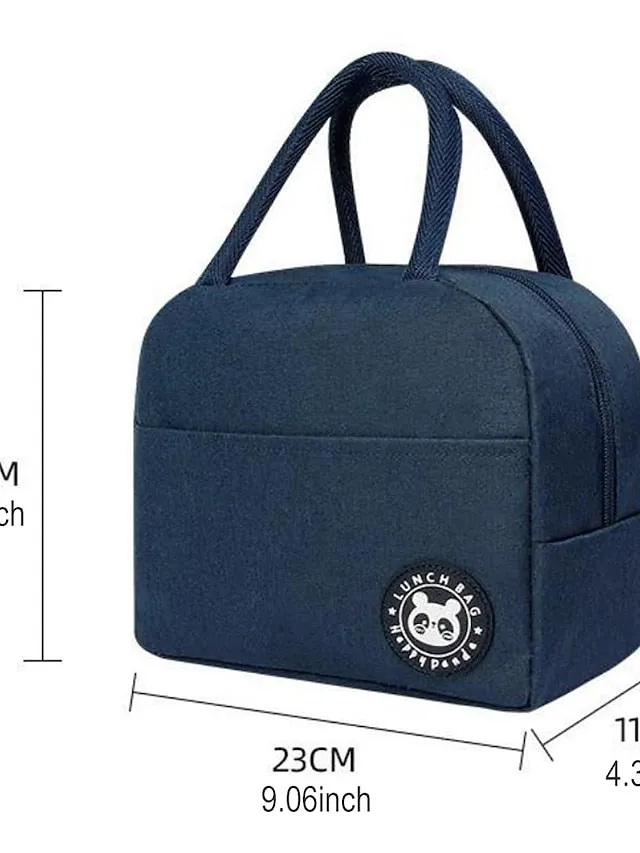 Aluminum Foil Insulated Lunch Bag for Office and Outdoor Use