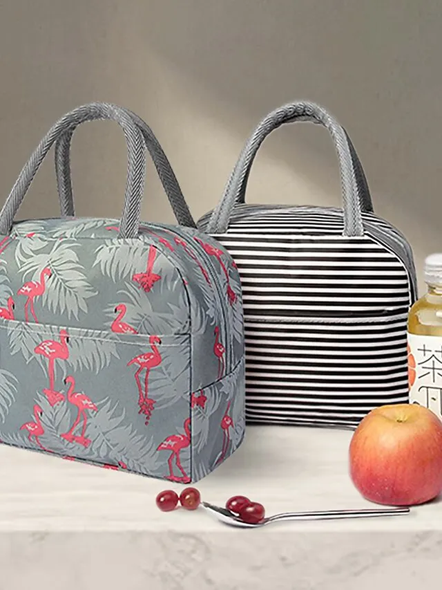 Aluminum Foil Insulated Lunch Bag for Office and Outdoor Use