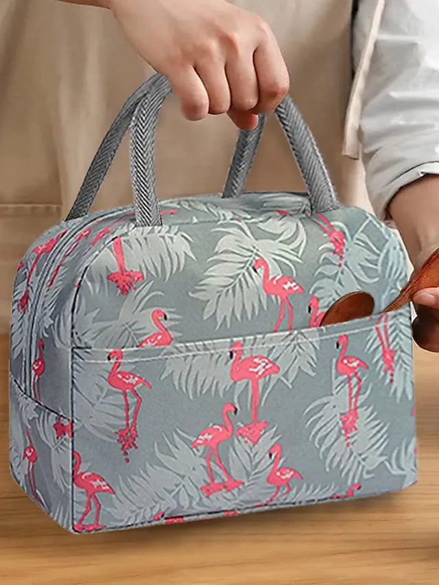 Aluminum Foil Insulated Lunch Bag for Office and Outdoor Use