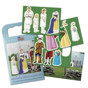 American Revolution Dress Up Doll Magnetic Set  TY-001-104