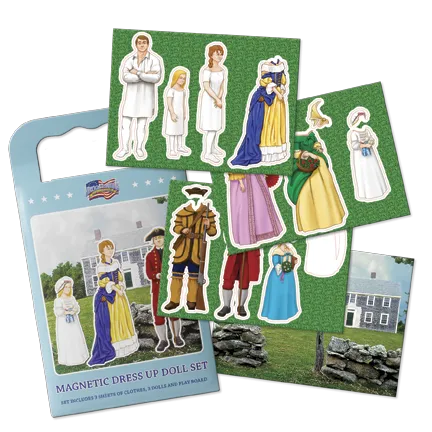 American Revolution Dress Up Doll Magnetic Set  TY-001-104