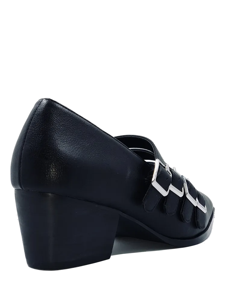 Black Coven 2" Heel Flats