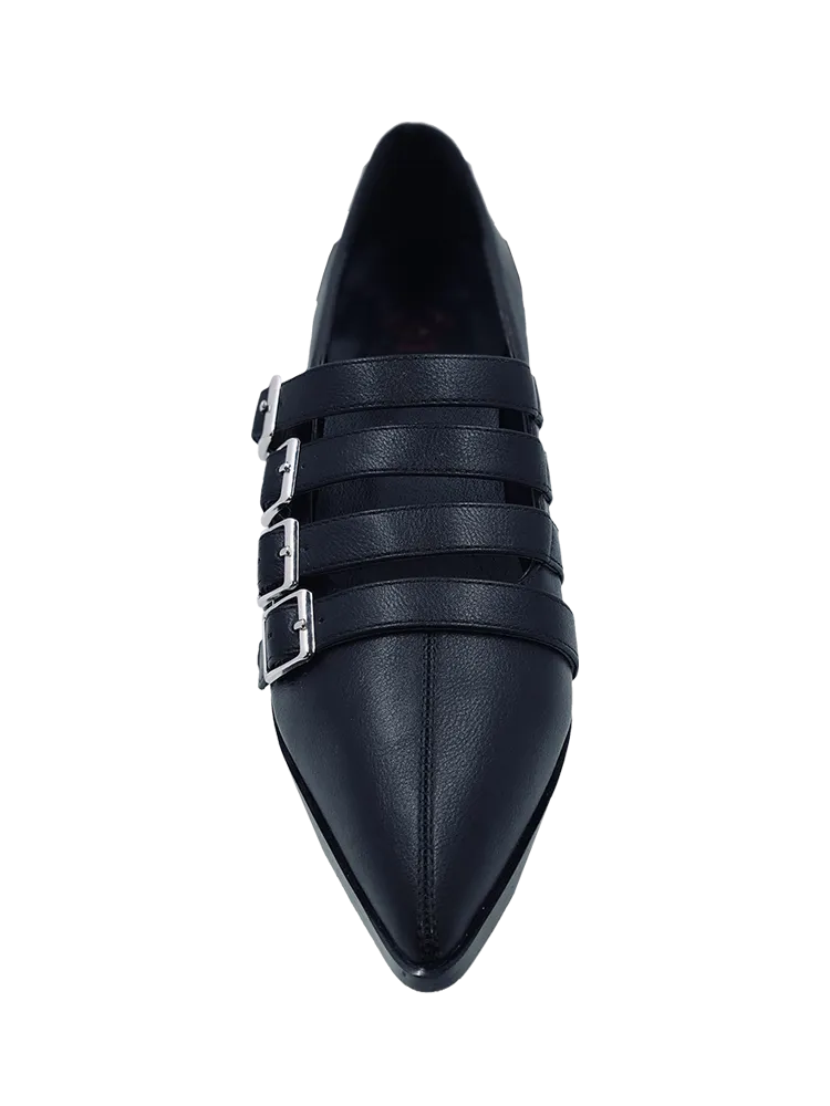 Black Coven 2" Heel Flats