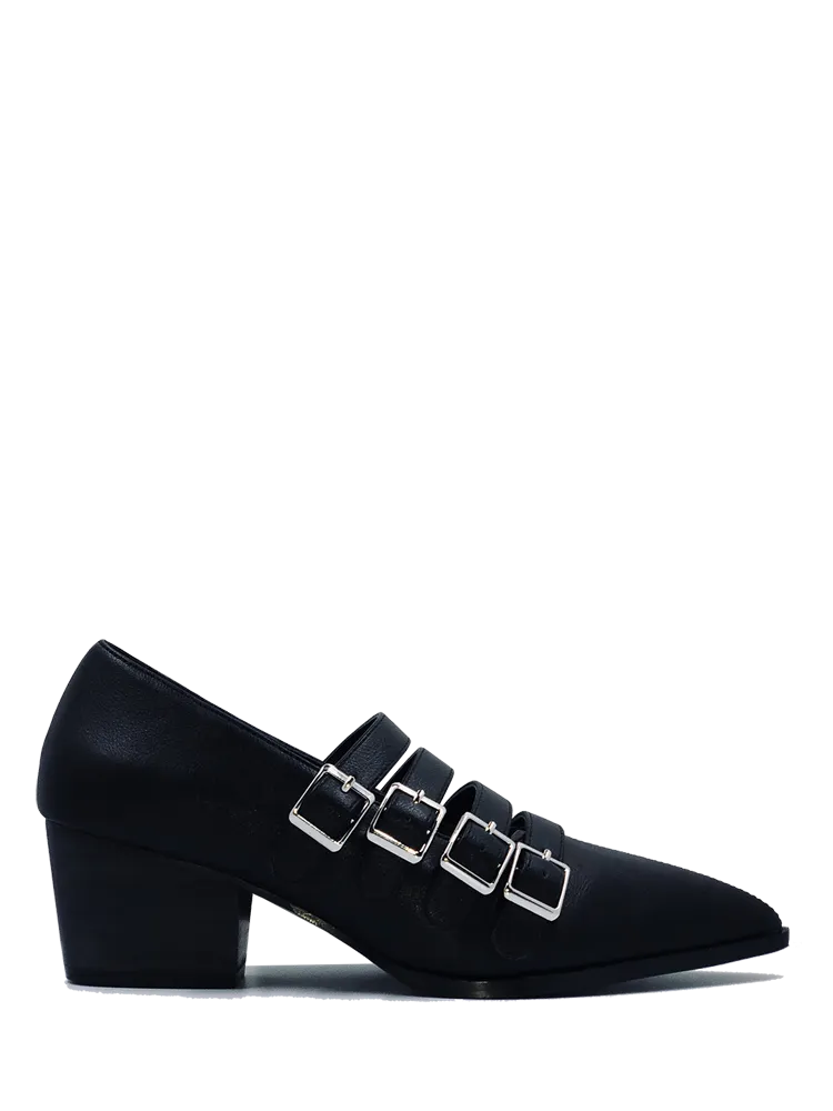Black Coven 2" Heel Flats
