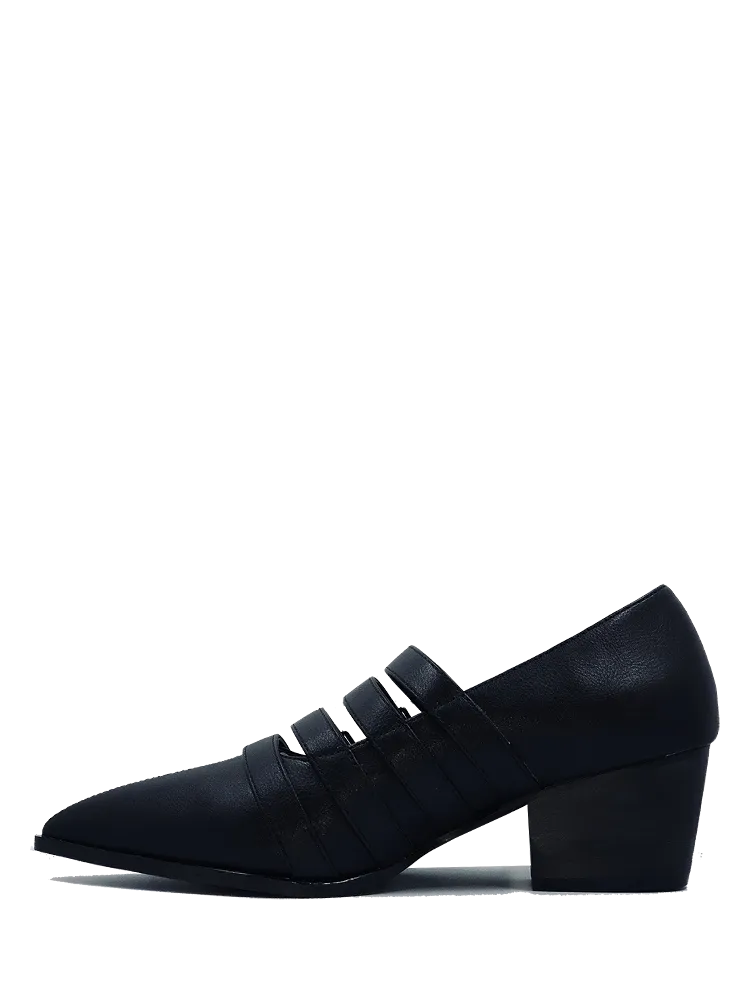 Black Coven 2" Heel Flats