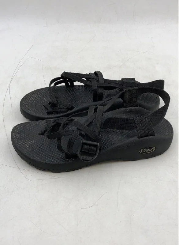 Chaco Women's Black Adjustable Strap Hiking Sandals - Size 8