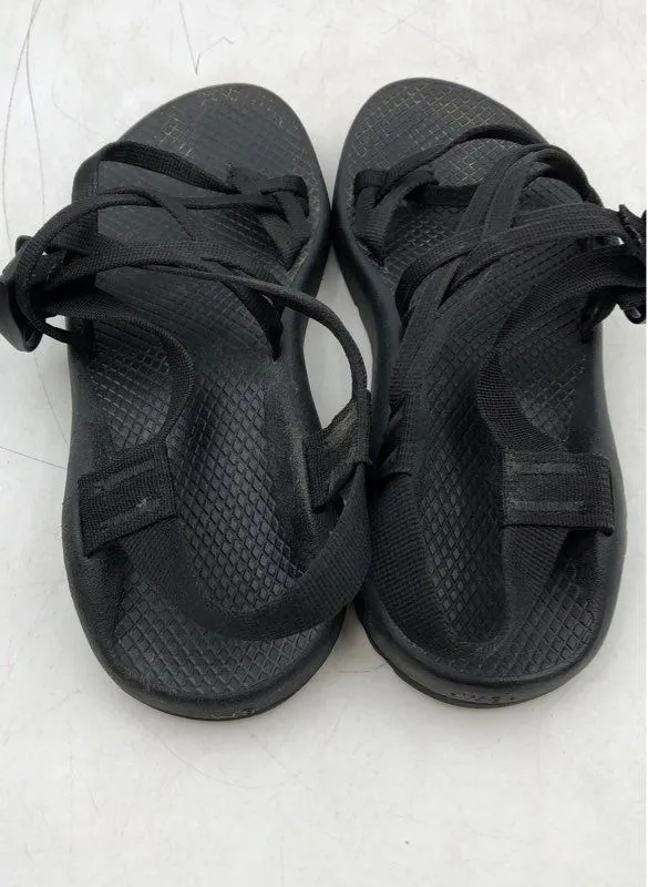 Chaco Women's Black Adjustable Strap Hiking Sandals - Size 8