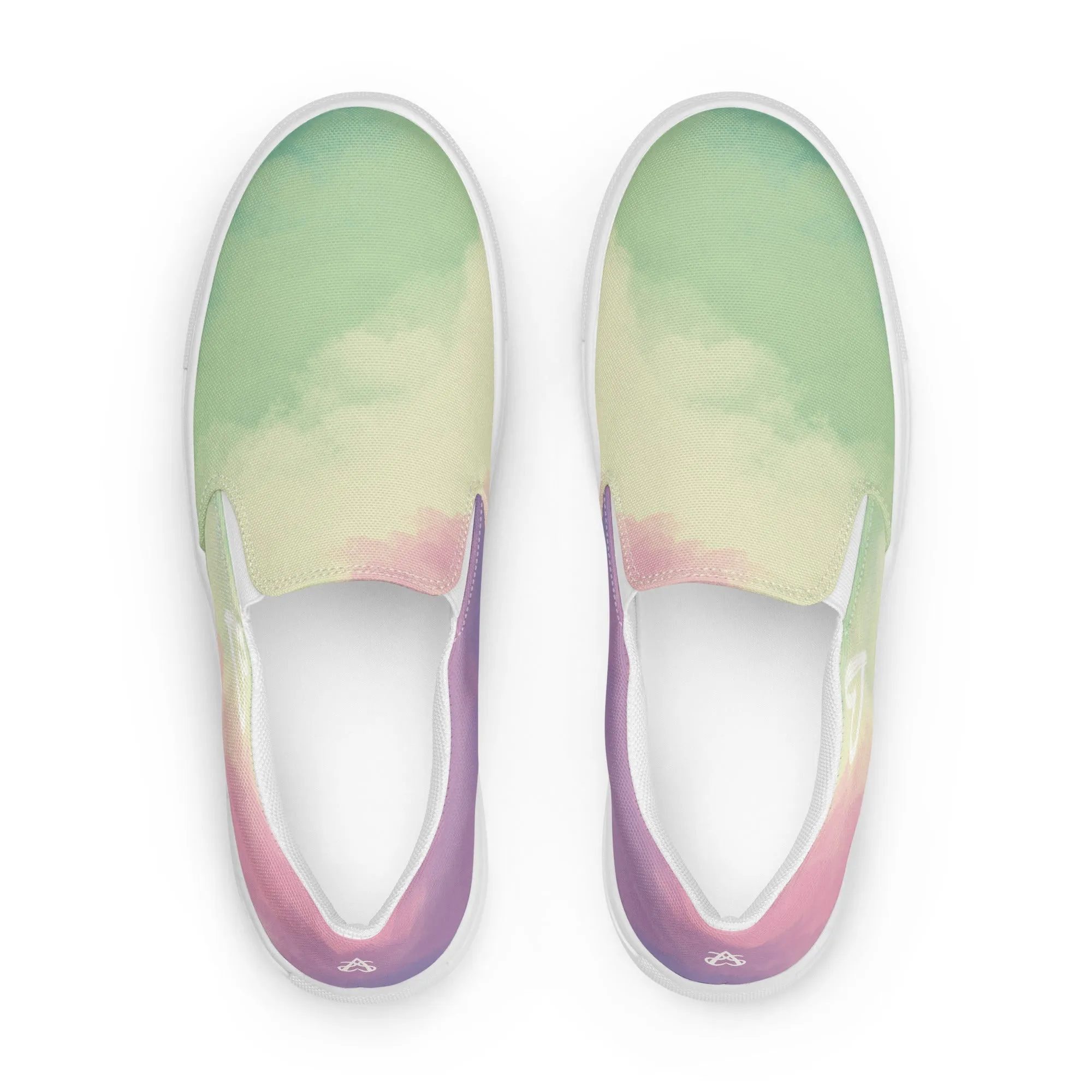 Cloudy Genderfae Slip-on Canvas Shoes (Masc Sizing)