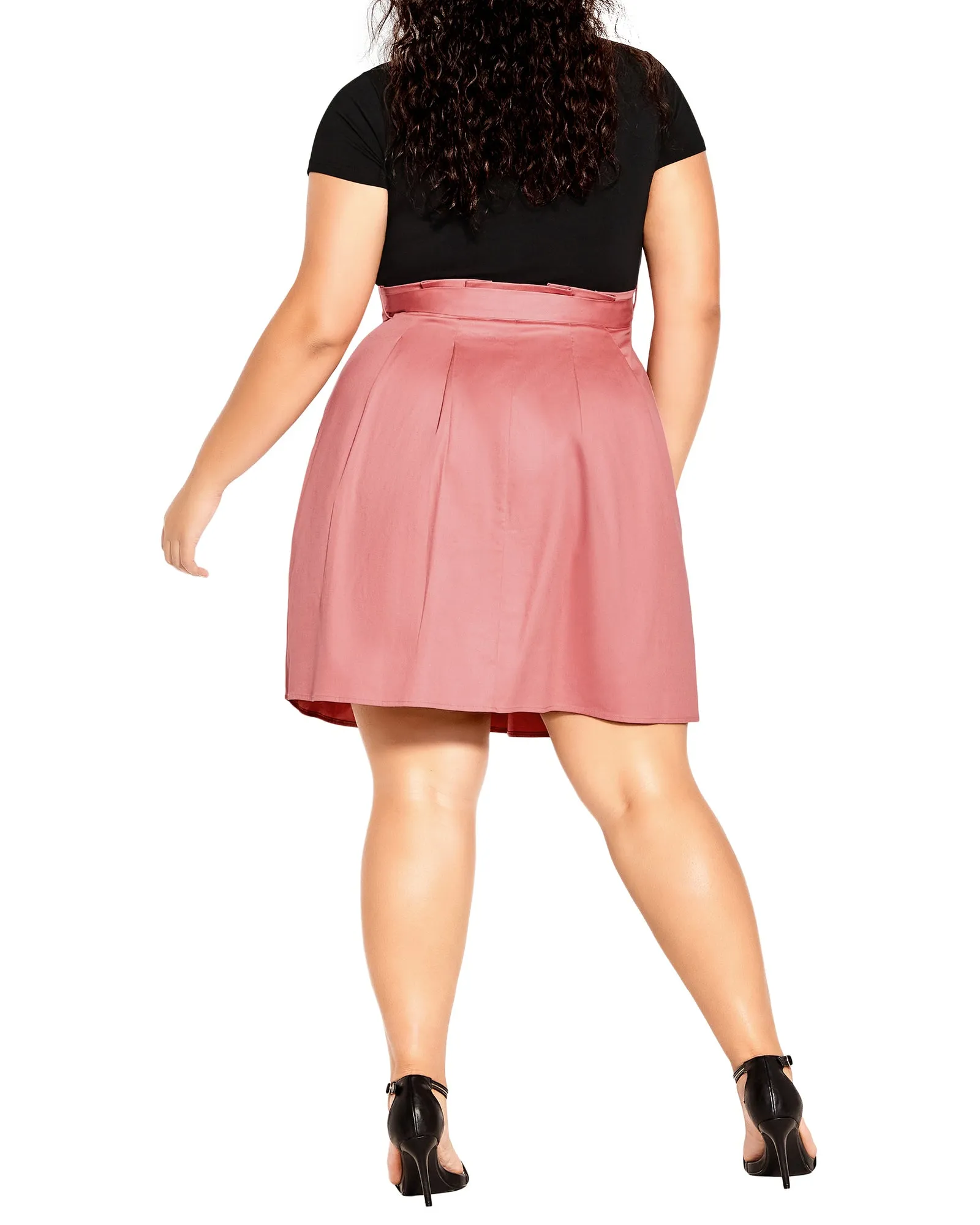 Dakota Uptown Belted Dress | Pink / Black