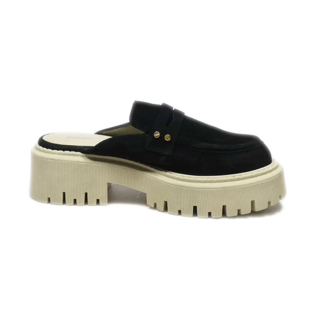 Dkny Mules Suede Black Colour For Women