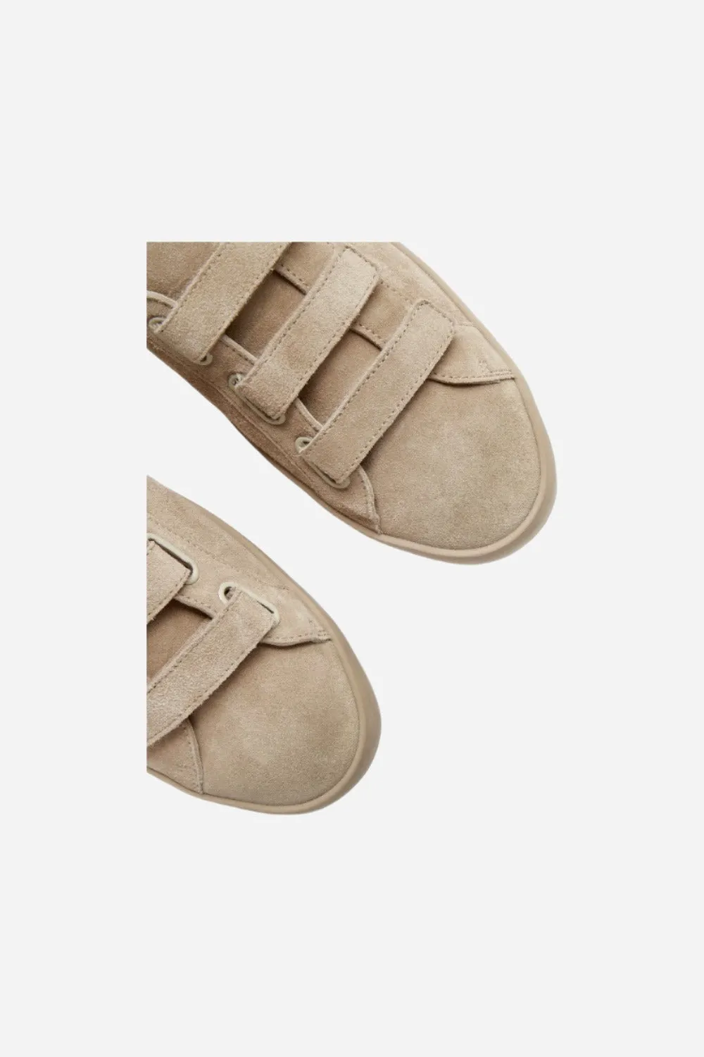 Freda Salvador Libby Strap D'orsay Sneakers in Stucco Suede
