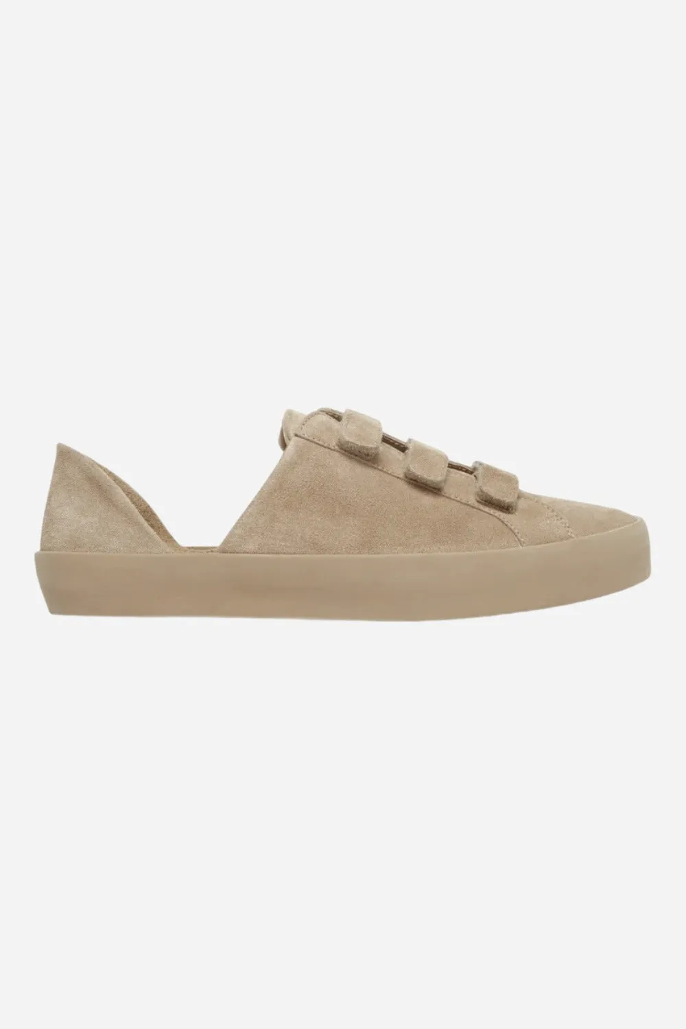 Freda Salvador Libby Strap D'orsay Sneakers in Stucco Suede