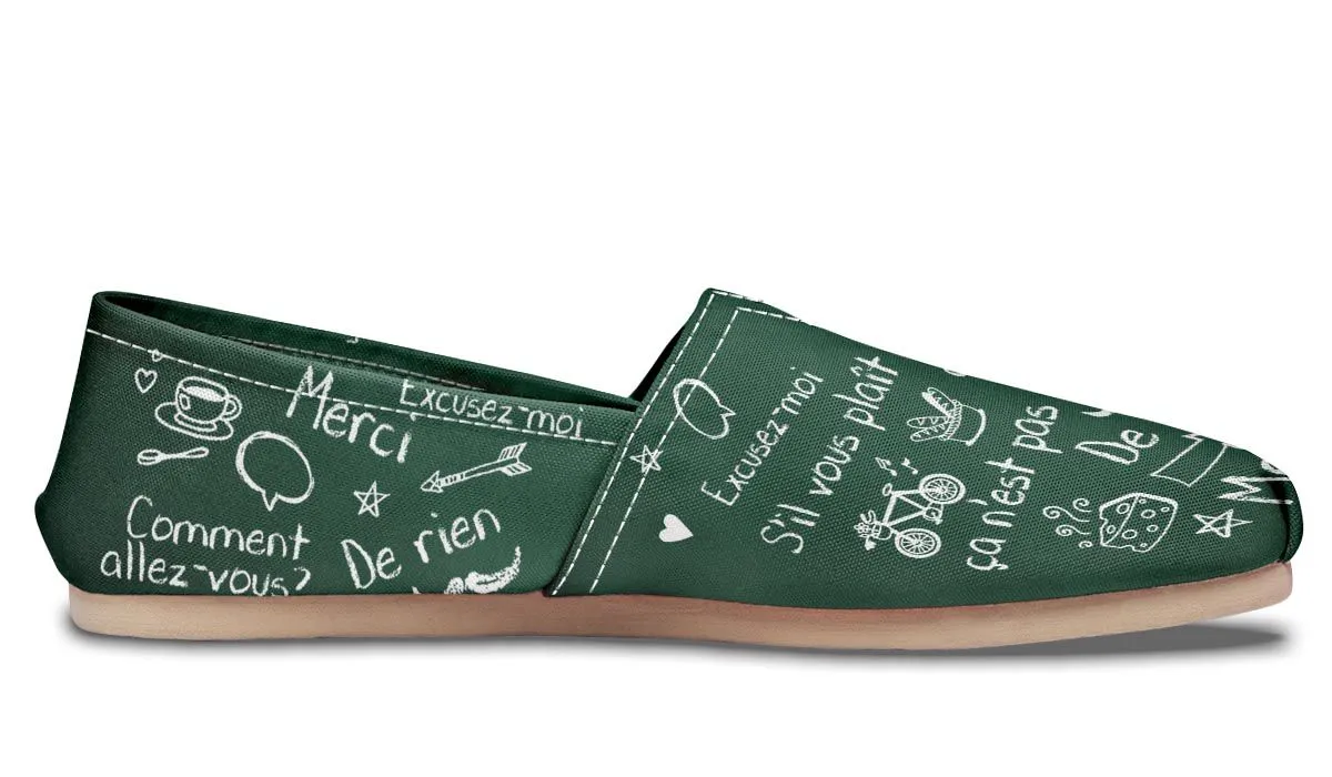 French Chalk Board Casual Shoes
