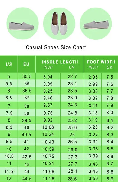 French Chalk Board Casual Shoes