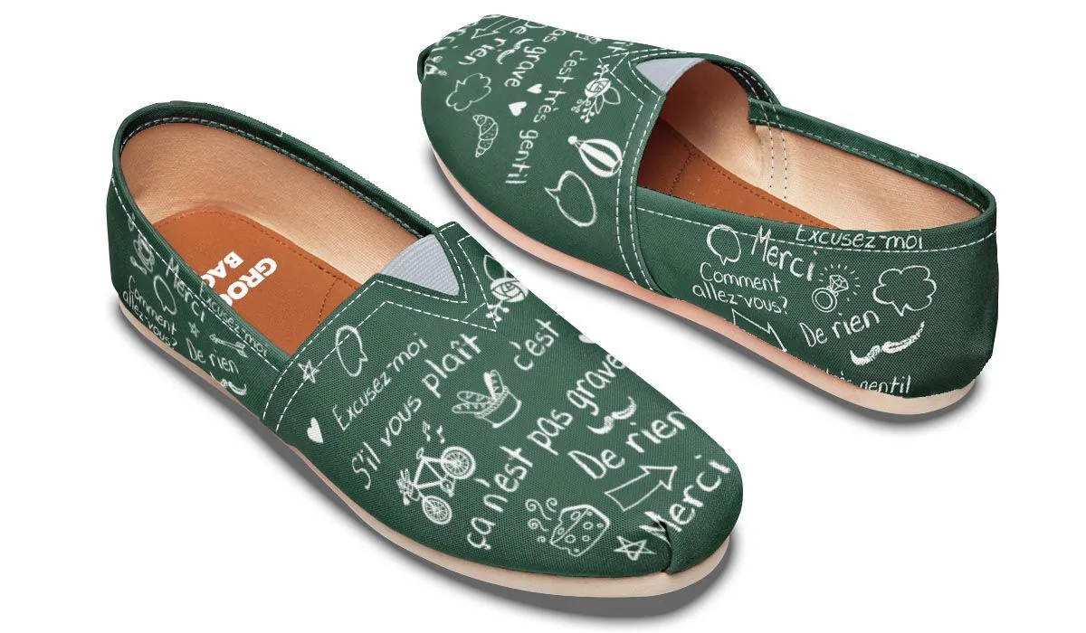 French Chalk Board Casual Shoes
