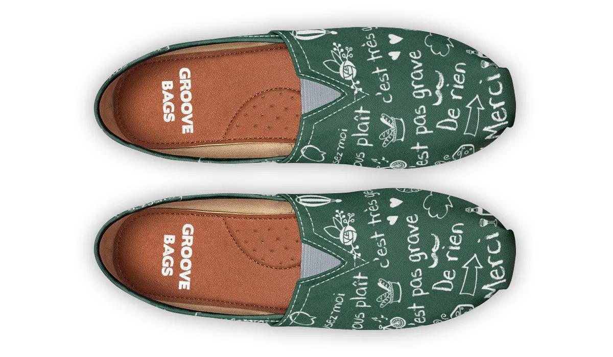 French Chalk Board Casual Shoes