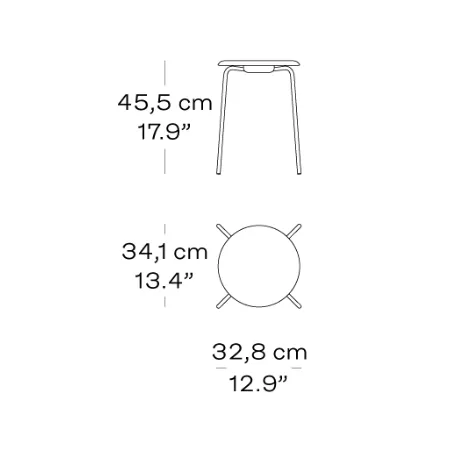 Fritz Hansen Dot™ Stool Leather