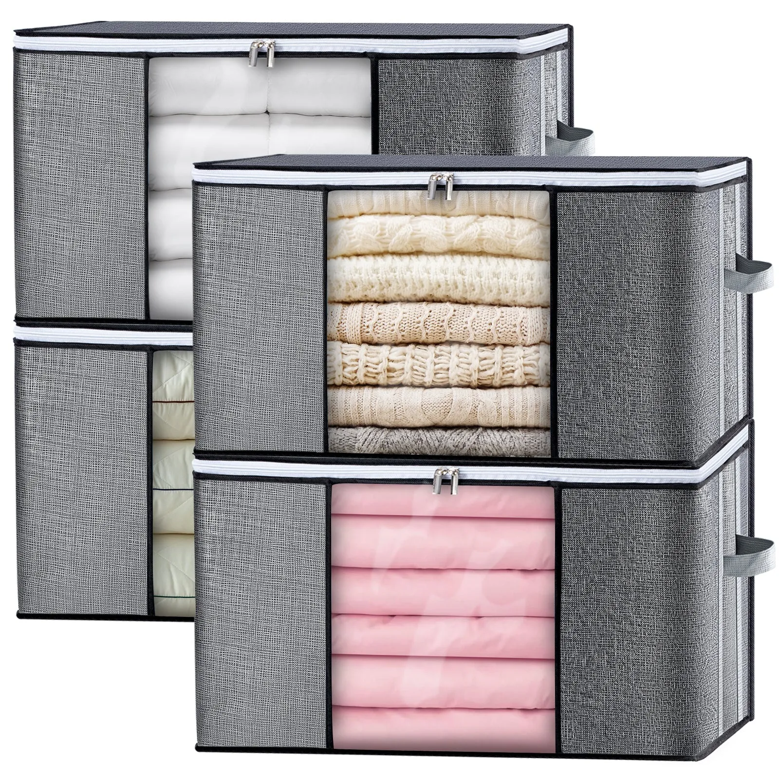 GoMaihe Clothes Storage Bag 90L Set of 4