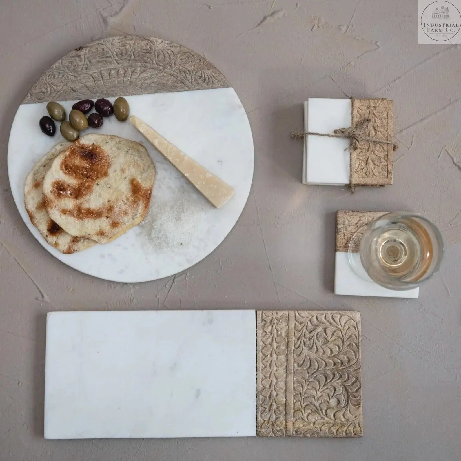 Hand Carved Charcuterie Serving Board