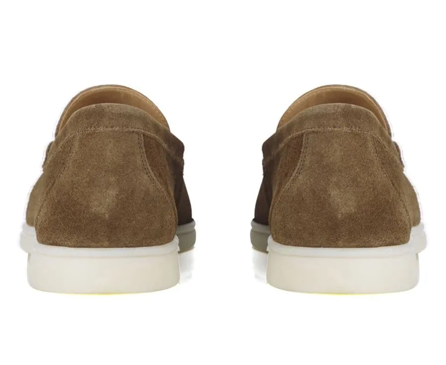 Hazelnut Suede Men&#039;s loafers - MANASOTA II