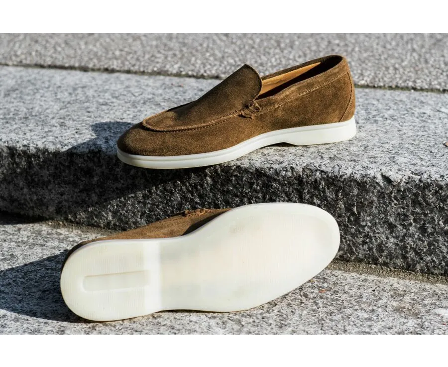 Hazelnut Suede Men&#039;s loafers - MANASOTA II