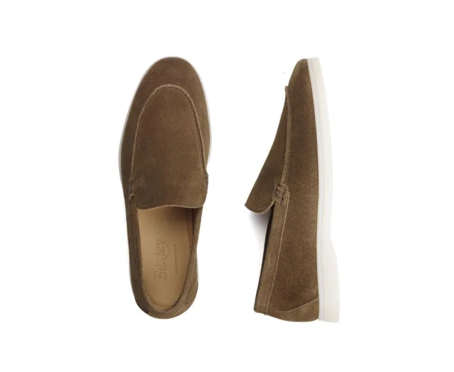 Hazelnut Suede Men&#039;s loafers - MANASOTA II