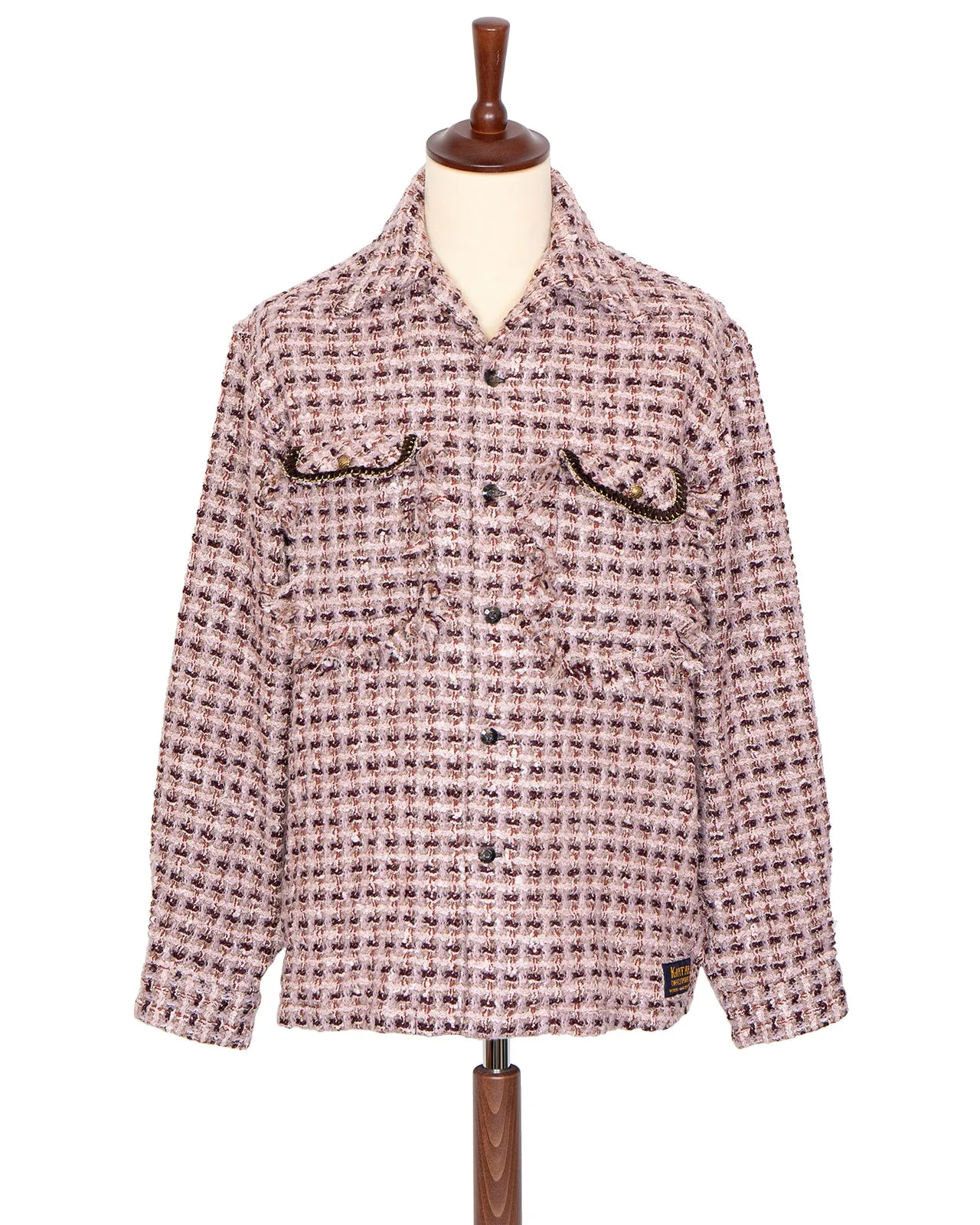 Kapital Fancy Tweed Board Shirt, Pink