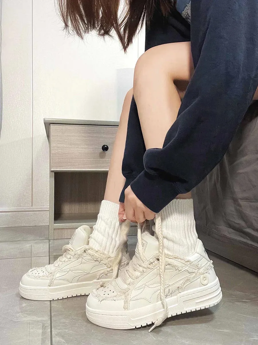 Kicksteria - Casual White Board Shoes