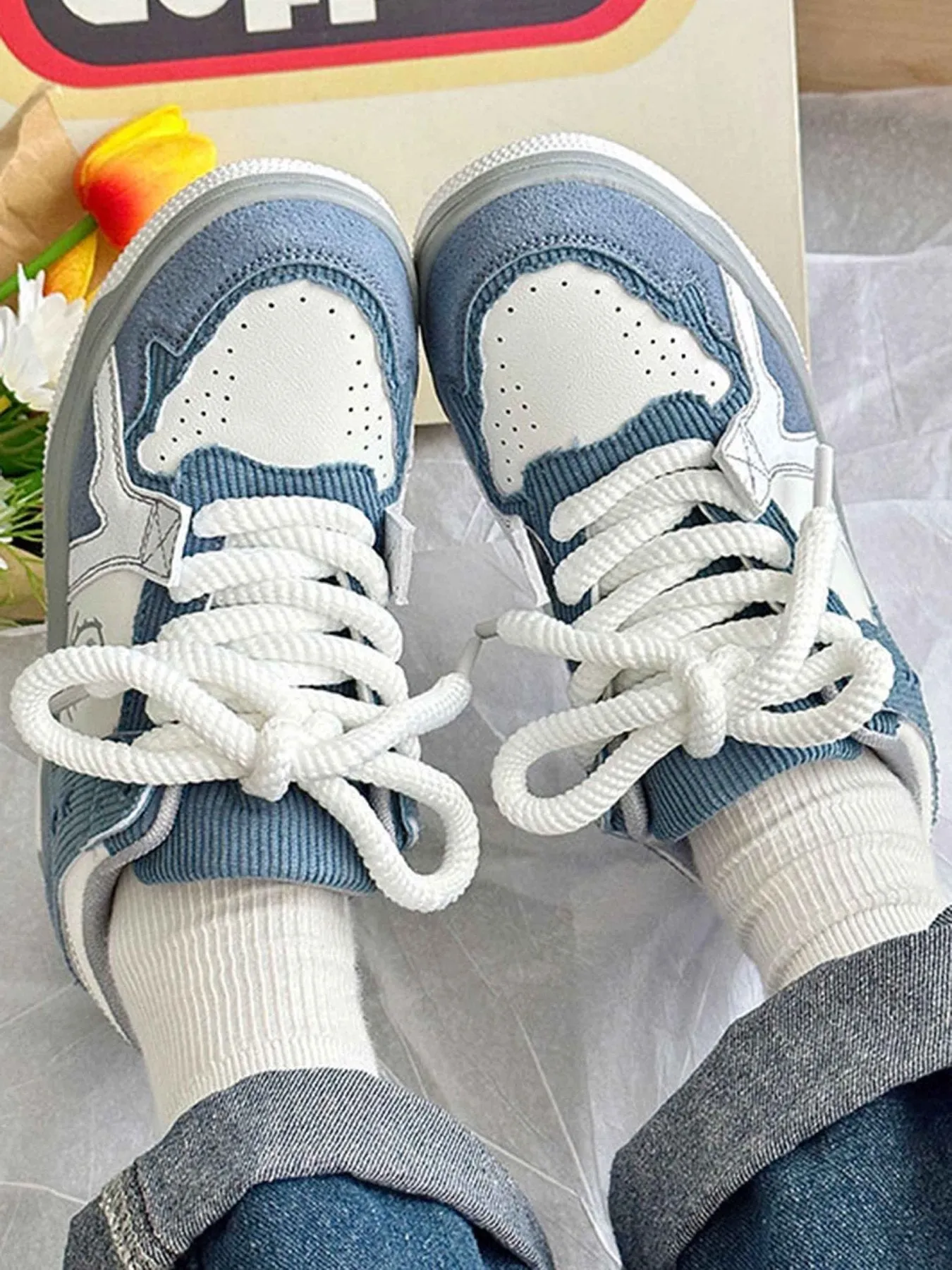 Kicksteria - High Street Breathable Thick Bottom Board Shoes