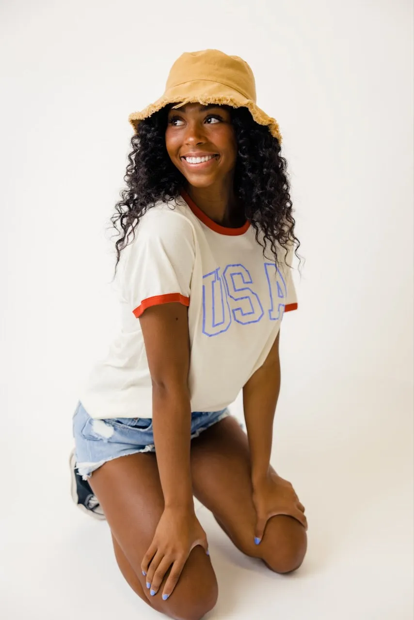 Kids in America Ringer Tee
