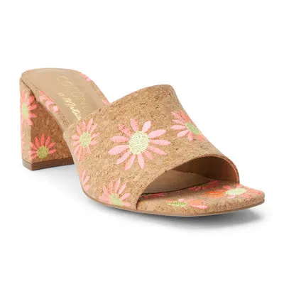 Kristin Floral Slip on Heel