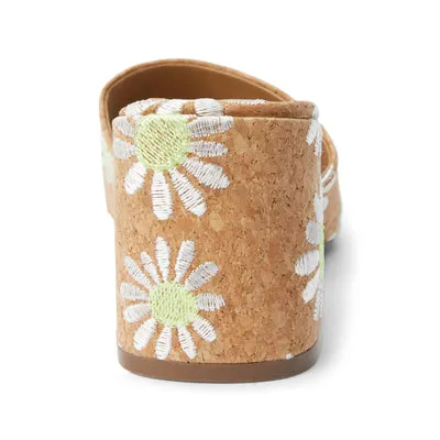 Kristin Floral Slip on Heel